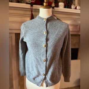 Vintage Archie Brown & Son Cashmere Cardigan – Made in Scotland – Women’s S